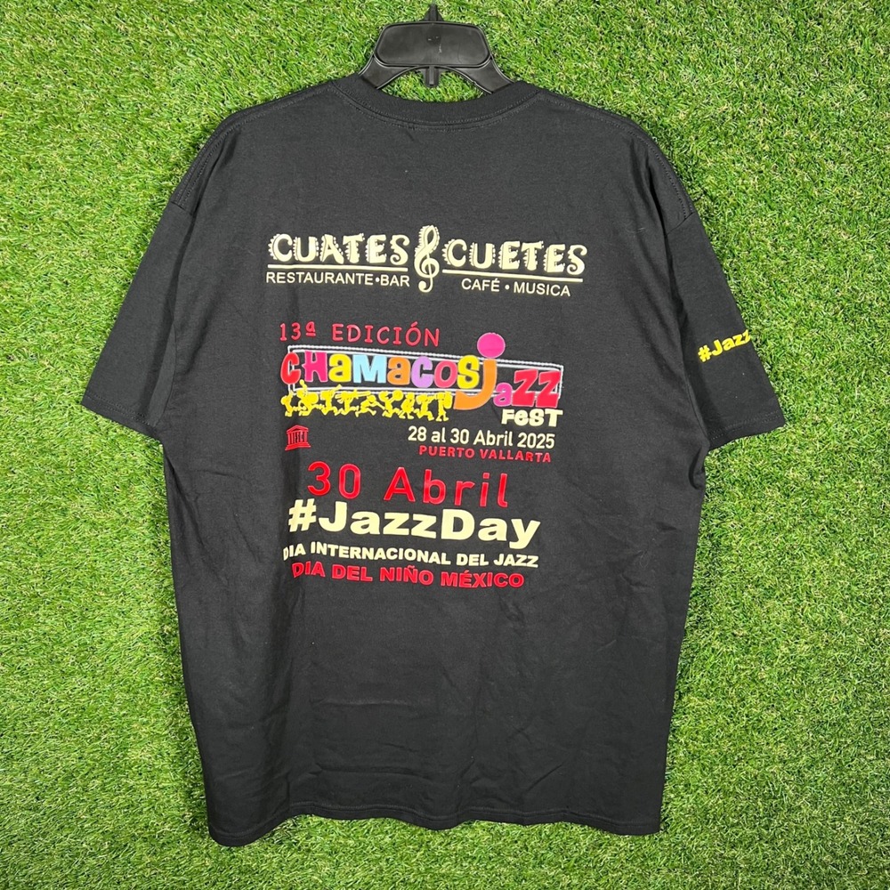 Yazbek Black 13th‎ Edition Chamacos Jazz Fest Puerto Vallarta T Shirt XL - Picture 3 of 5